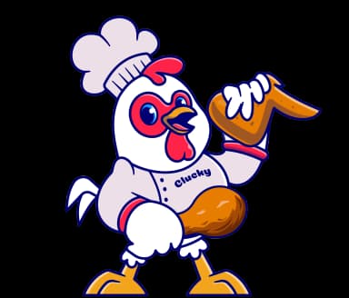 Clucky, the Austin Chicken Wing Festival mascot
